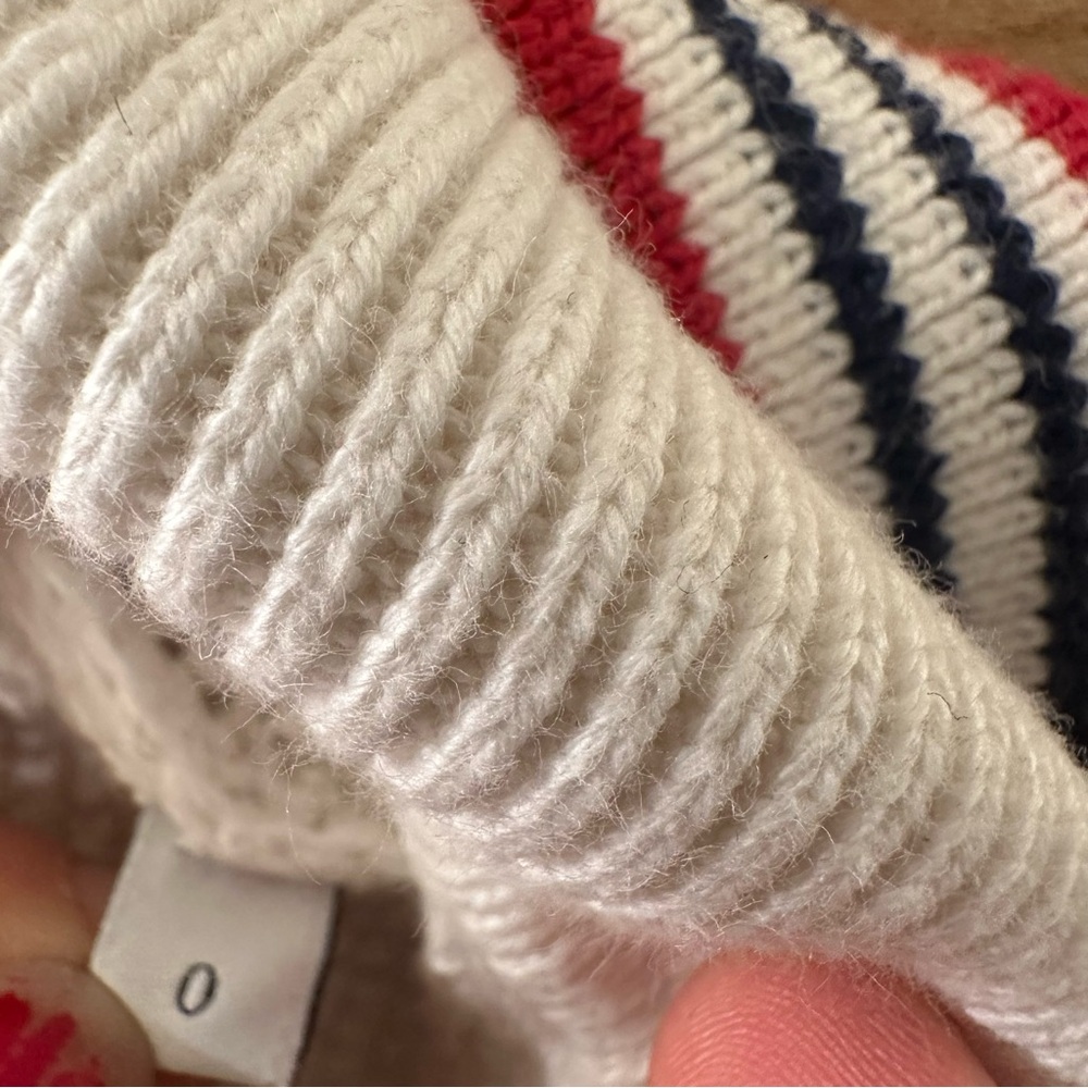 Sandro Nautical Style Cardigan in white size 0/XS - Picture 10 of 11